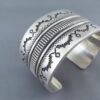 Sterling Silver Wide Cuff Bracelet (Leonard Gene)