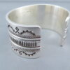 Sterling Silver Wide Cuff Bracelet (Leonard Gene)
