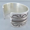Sterling Silver Wide Cuff Bracelet (Leonard Gene)