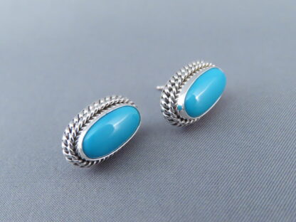 Sleeping Beauty Turquoise Earrings