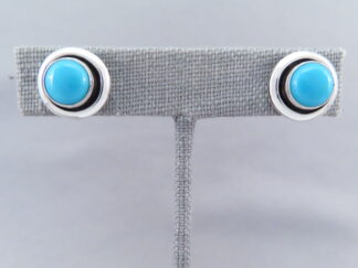 Sleeping Beauty Turquoise Sterling Silver Earrings