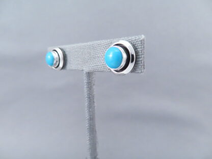 Sleeping Beauty Turquoise Sterling Silver Earrings