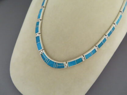 Turquoise Inlay Necklace – Full Turquoise Necklace