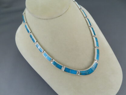 Turquoise Inlay Necklace – Full Turquoise Necklace