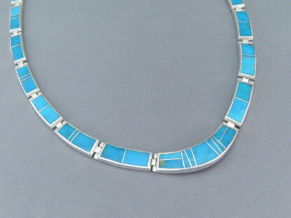 Turquoise Inlay Necklace – Full Turquoise Necklace