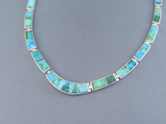 Sonoran Gold Turquoise Inlay Necklace