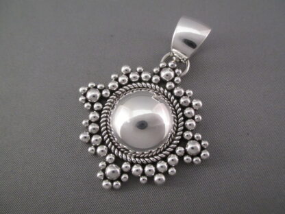 Sterling Silver ‘Snowflake’ Pendant by Artie Yellowhorse