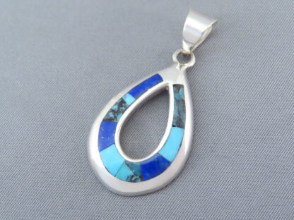 Turquoise and Lapis Inlay Pendant