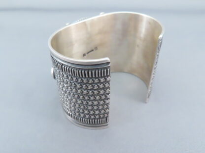 Kingman Turquoise Cuff Bracelet by Guy Hoskie