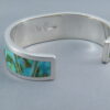 Turquoise Inlay Cuff Bracelet (Sonoran Gold Turquoise)