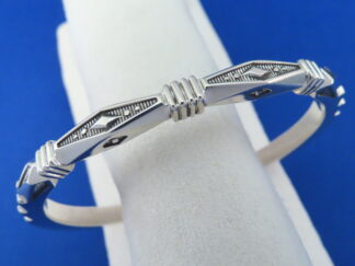 Navajo Jewelry - Big Heavier Sterling Silver Bracelet by Navajo Indian jeweler, Jennifer Curtis $750- FOR SALE