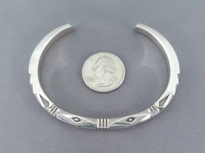 Sterling Silver Cuff Bracelet by Jennifer Curtis (Large)