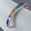 Multi-Color Inlay Cuff Bracelet