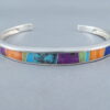 Multi-Color Inlay Cuff Bracelet