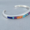 Multi-Color Inlay Cuff Bracelet