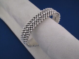 Sterling Silver Artie Yellowhorse Bracelet with Tiny Beads (7 Rows)