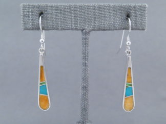 Colorful Multi-Stone Inlay Earrings (Long & Fun)