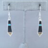 Multi-Stone Inlay Earrings featuring Turquoise