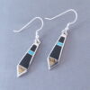 Multi-Stone Inlay Earrings featuring Turquoise