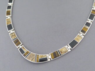 Multi-Stone Inlay Necklace