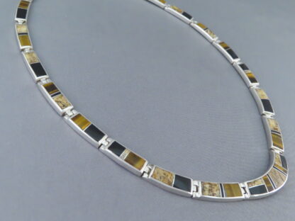 Multi-Stone Inlay Necklace