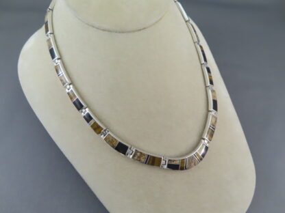 Multi-Stone Inlay Necklace