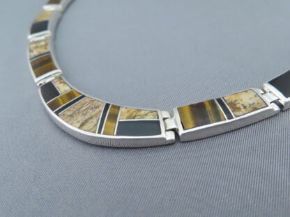 Multi-Stone Inlay Necklace