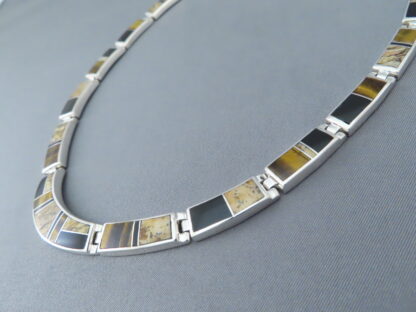 Multi-Stone Inlay Necklace