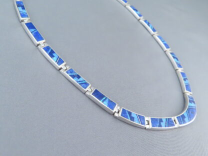 Beautiful Lapis & Opal Inlay Necklace