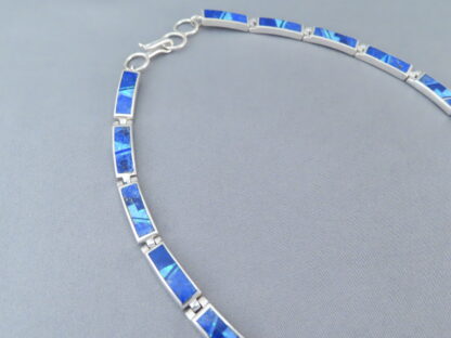 Beautiful Lapis & Opal Inlay Necklace