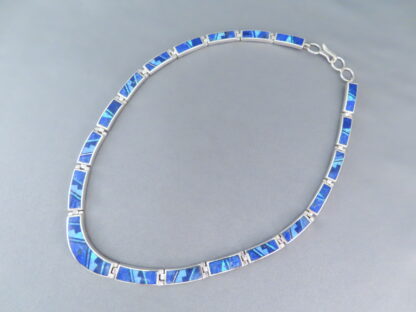 Beautiful Lapis & Opal Inlay Necklace