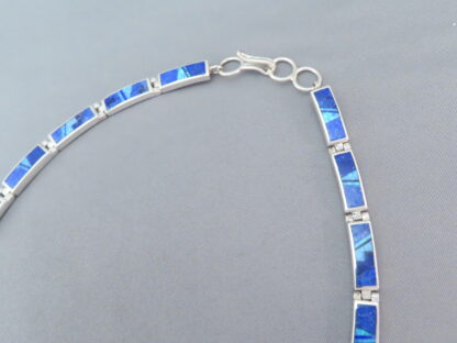 Beautiful Lapis & Opal Inlay Necklace