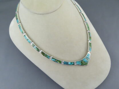 Necklace with Sonoran Gold Turquoise Inlay