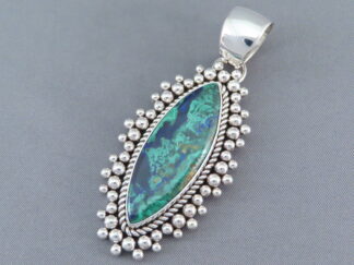 Artie Yellowhorse Azurite/Malachite Pendant