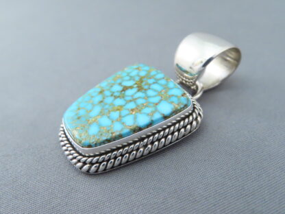 Pendant by Artie Yellowhorse with Kingman Turquoise