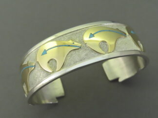 Bear Bracelet in Silver & Gold by Robert Taylor