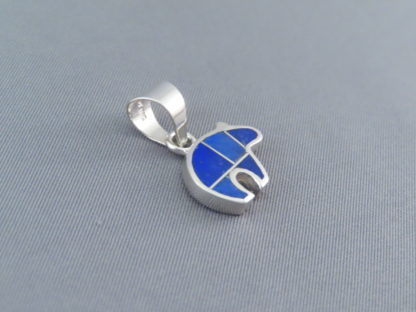 Small Lapis Inlay Bear Pendant