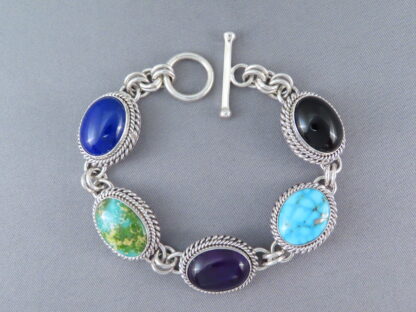 Multi-Color Link Bracelet by Artie Yellowhorse