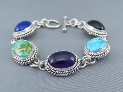 Multi-Color Link Bracelet by Artie Yellowhorse
