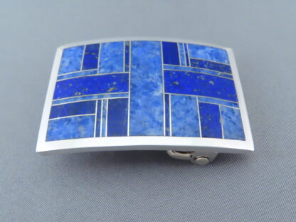 Lapis Inlay Belt Buckle