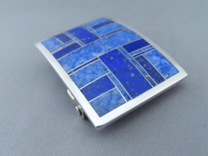 Lapis Inlay Belt Buckle