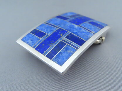 Lapis Inlay Belt Buckle