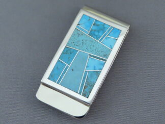 Turquoise Inlay Money Clip