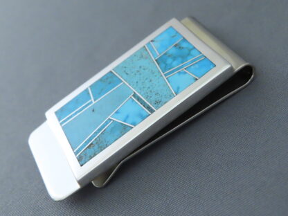 Turquoise Inlay Money Clip