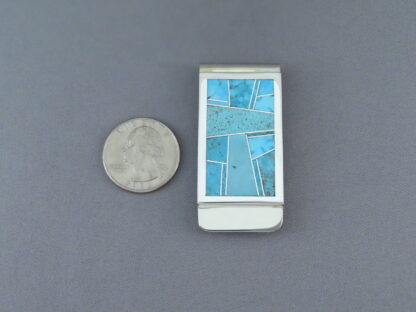 Turquoise Inlay Money Clip