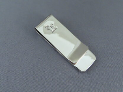 Multi-Stone Inlay Money Clip with Coral