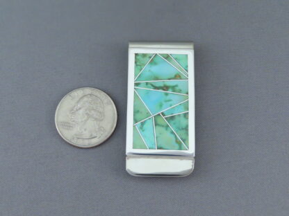 Money Clip with Turquoise
