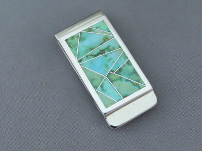 Money Clip with Turquoise
