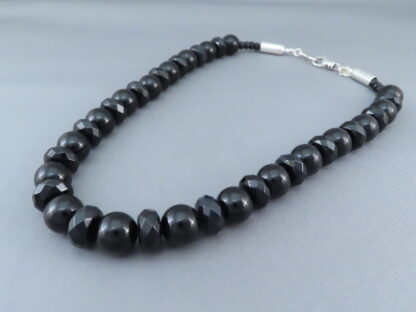 Black Onyx & Silver Bead Necklace by Artie Yellowhorse