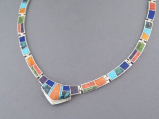 Inlaid Multi-Color Necklace